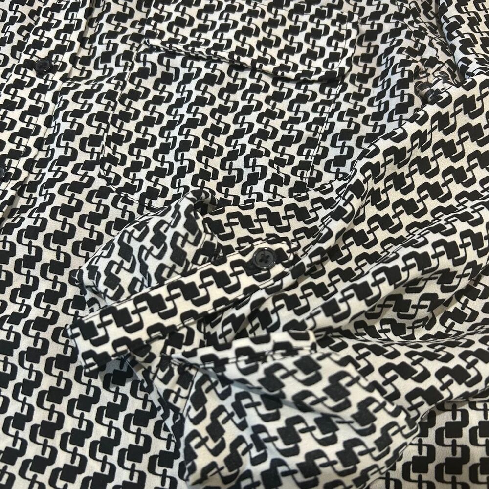 Houndstooth Women's Blouse - Picture 3 of 3